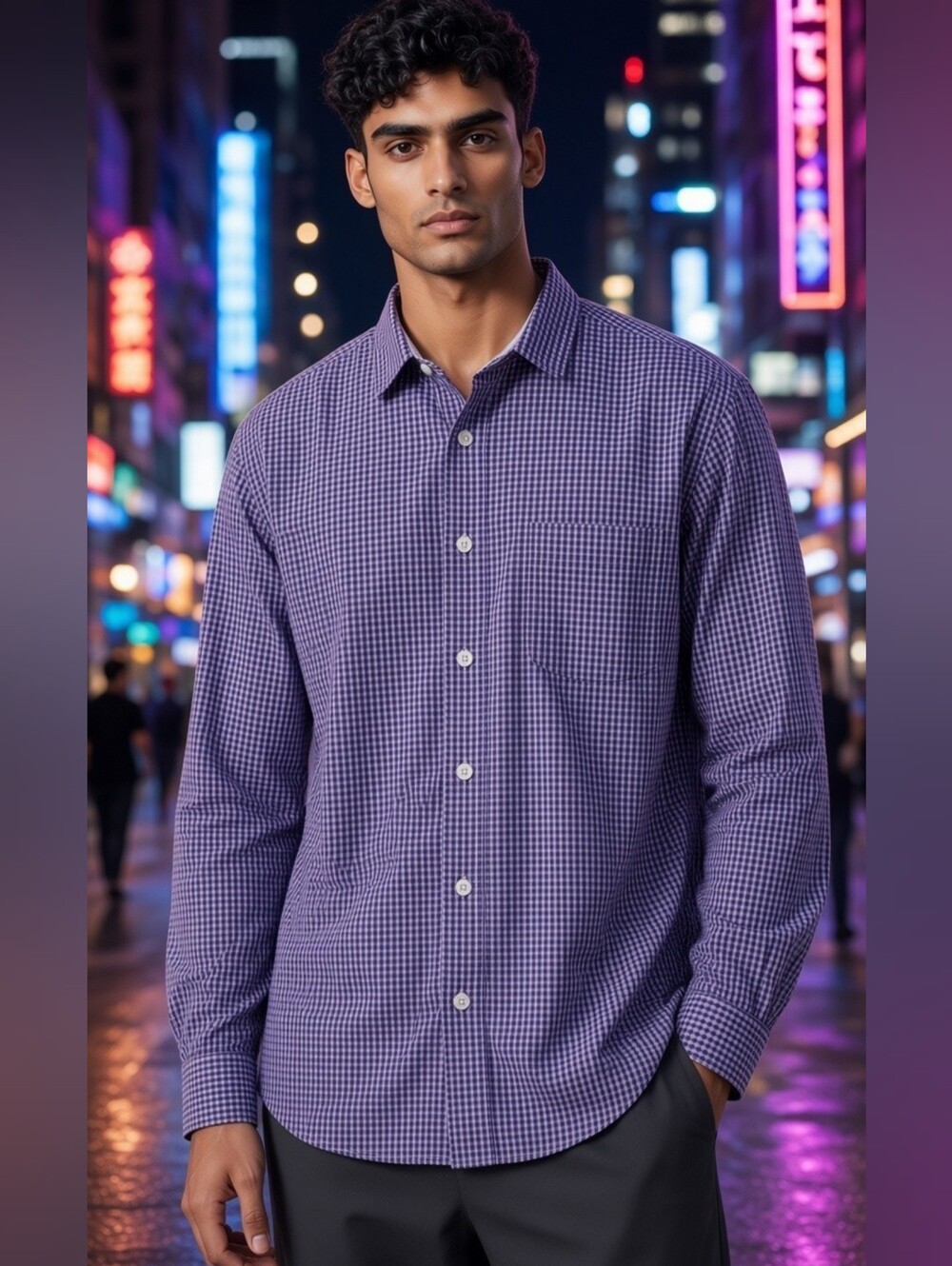 IZOD Gingham Check Long Sleeve Button-Down Shirt Size NWOT 2XLT(2XL TALL)